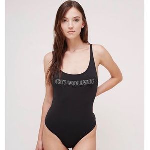 Black Obey Bodysuit/Bathing suit